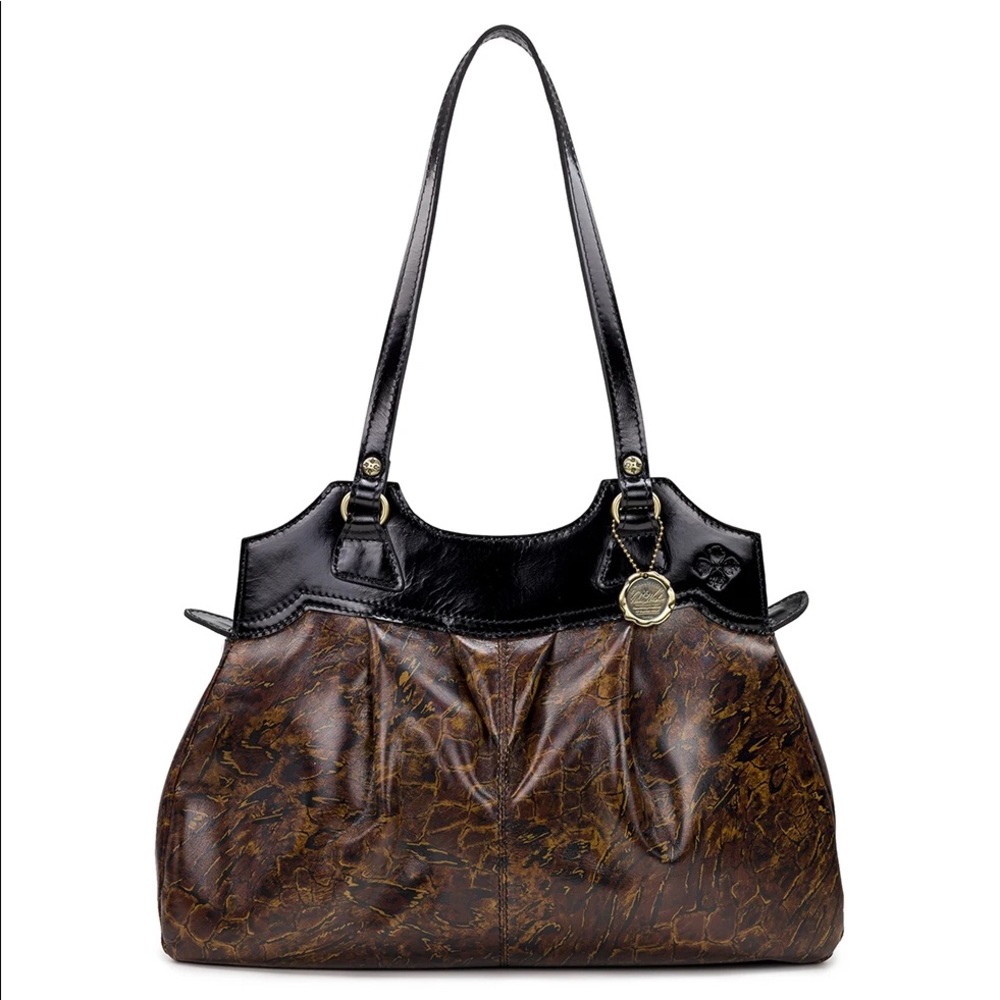 Patricia Nash Napoli satchel abstract animal NEW